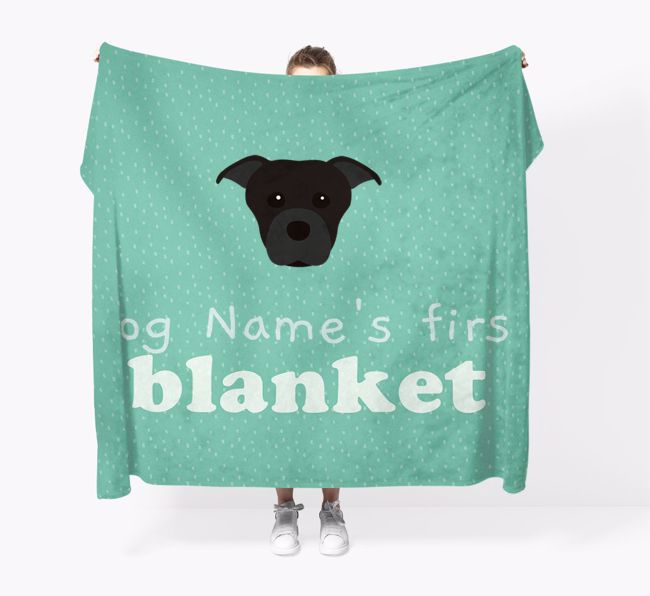 'Dog's First Blanket' - Personalised {breedFullName} Throw Blanket